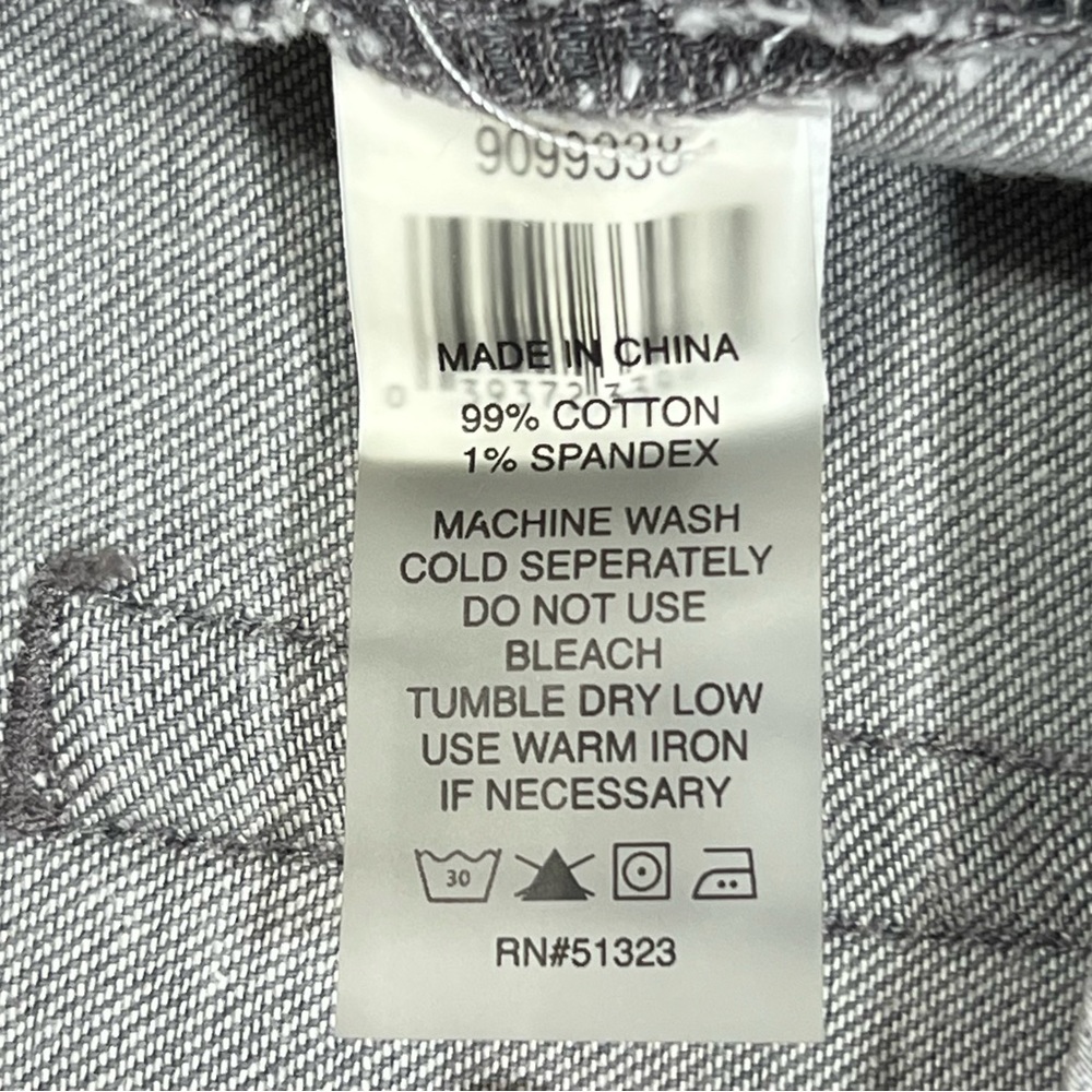 Two By Vince Camuto Jeans Women's 34/14 Gray Charcoal Distressed Denim TAG 32/14 - Picture 9 of 16